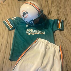 Dolphins Youth Play Helmet, Jersey and Pants